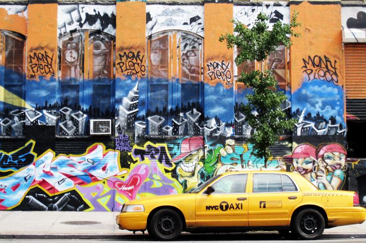 Scène de rue dans le Queens