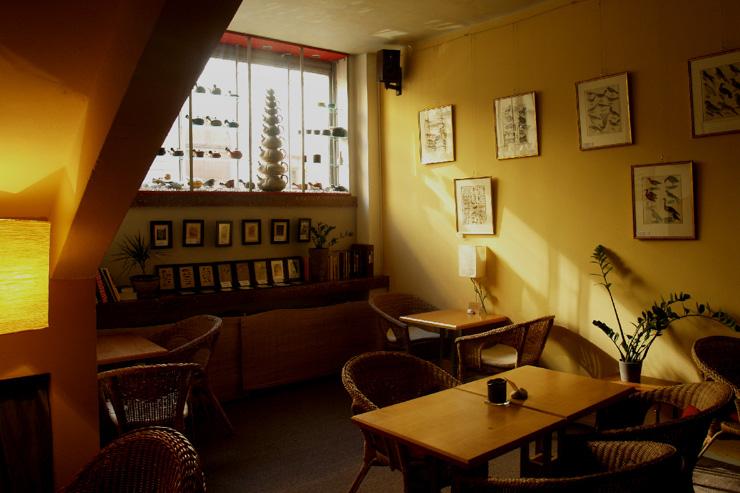 Čajovna V Síti - Le salon de thé éclairé par la lumière naturelle