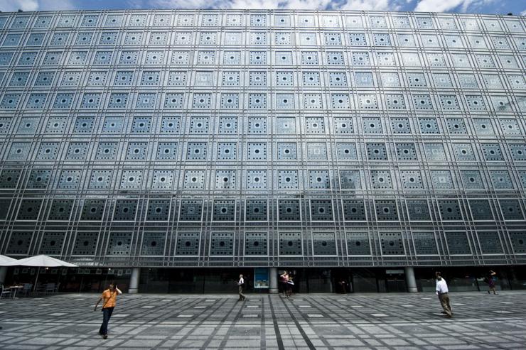 Façade de l'Institut du Monde Arabe