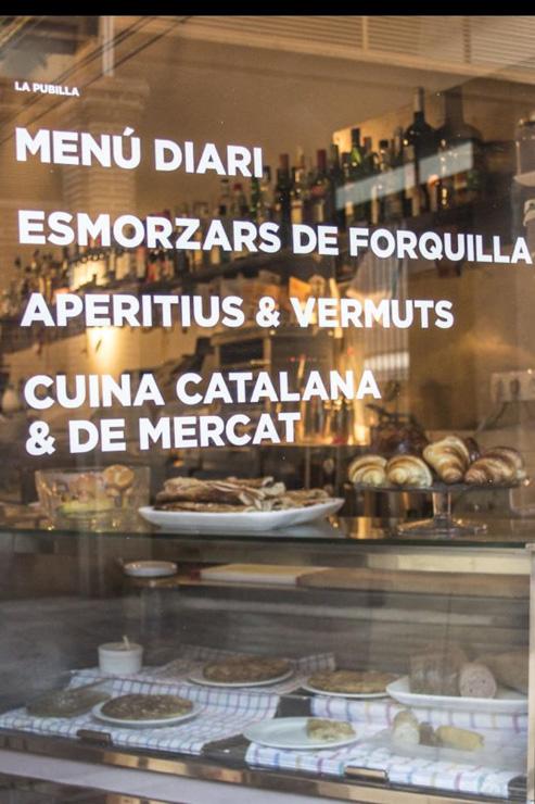 La Pubilla - Vitrine du restaurant