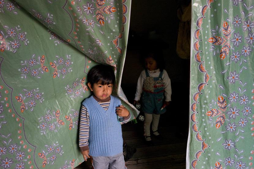 Dans la maison d'une famille modeste. Cuzco, Pérou - Mai 2008