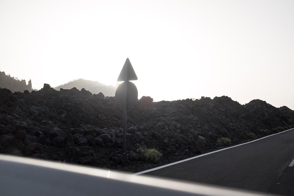 Le long de la TF21, en direction de la sortie sud du parc du Teide. Tenerife.