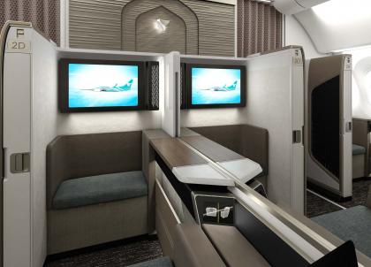 Oman Air : la toute nouvelle (et très luxueuse) « Mini Suite First Class » en images