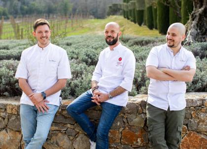 Philippe Colinet, Louis Rameau et Éric Raynal, un dîner à 6 mains à Saint-Tropez