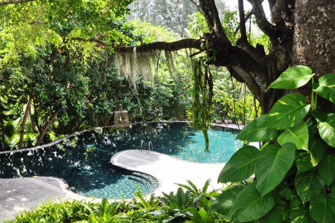 La piscine du spa, où vous relaxer après un massage traditionnel © Constance Lugger