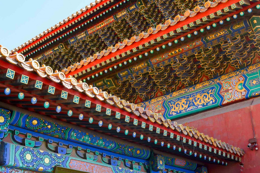 Les toits de la Cité Interdite sont soutenus par le système de dougong, empilement sans clou ni vis. © Pierre Gunther / YONDER.fr