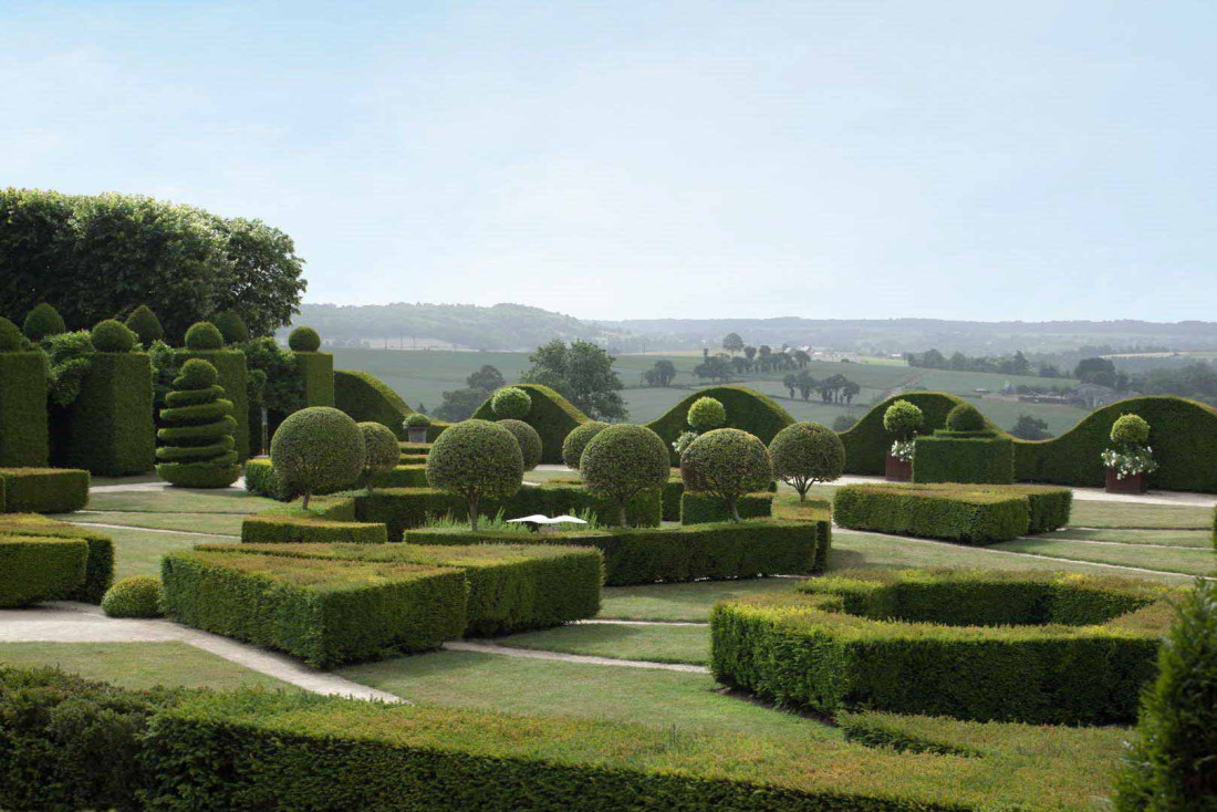 Le parc breton du Château de La Ballue et ses topiaires © DR