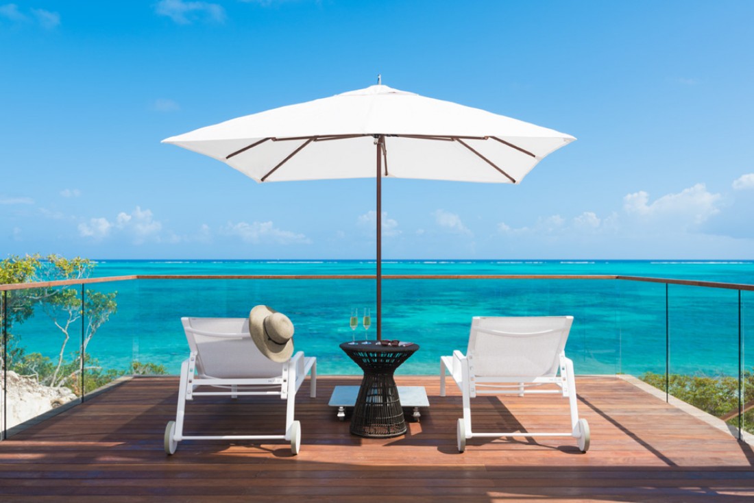 Villa avec vue à Beach Enclave North Shore, dans les îles de Turks-et-Caïcos dans les Caraïbes © Beach Enclave