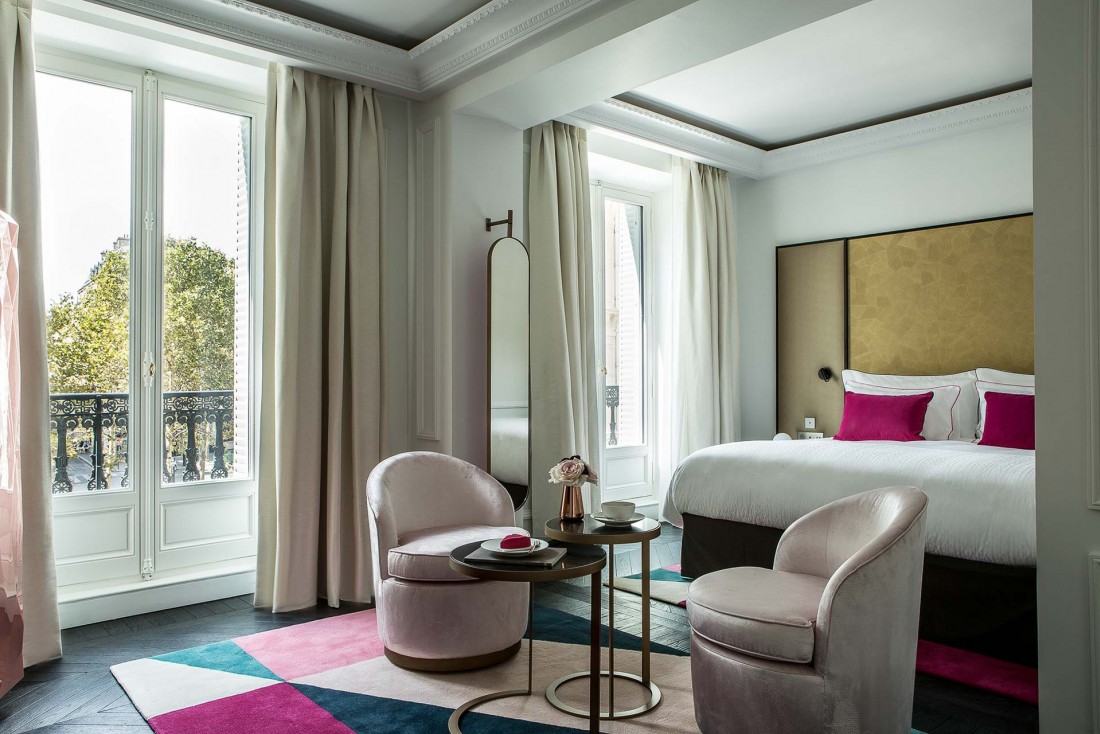 À l'intérieur d'une Junior Suite (la 301) du nouvellement ouvert Hôtel Fauchon © DR