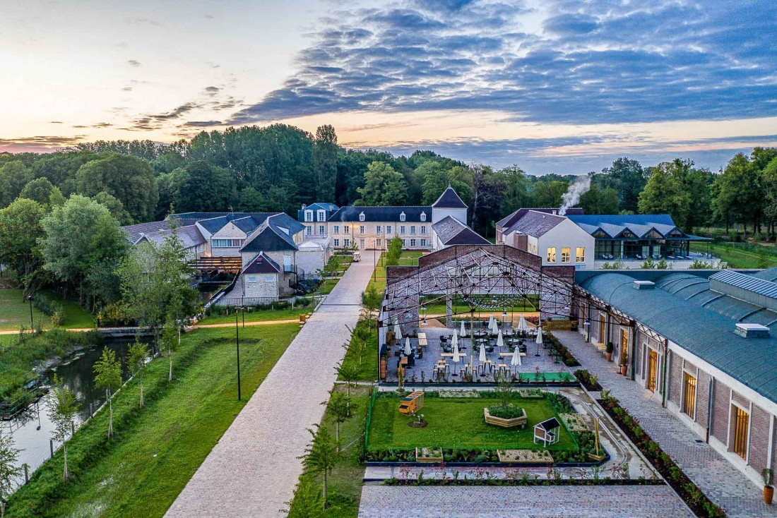 Vue aérienne du Hyatt Regency Chantilly, l'un des derniers nés en France de l'enseigne américaine © DR