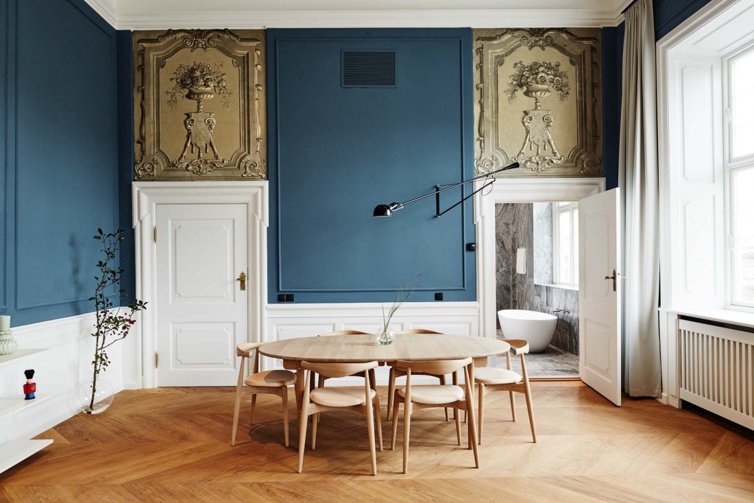 Splendide décor contemporain à l'intérieur d'une suite du Nobis Hotel Copenhagen, le nouveau grand hôtel design de la ville © Nobis Hotels