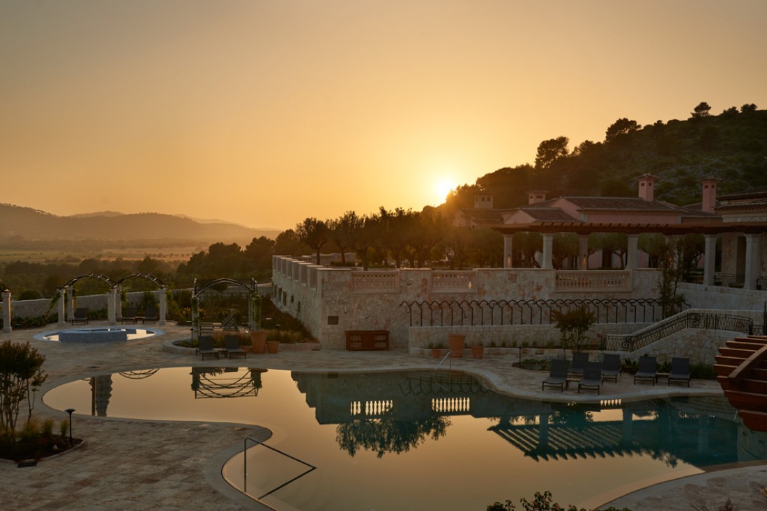 Coucher de soleil sur le tout nouveau Park Hyatt Mallorca à Majorque (Baléares) © Park Hyatt