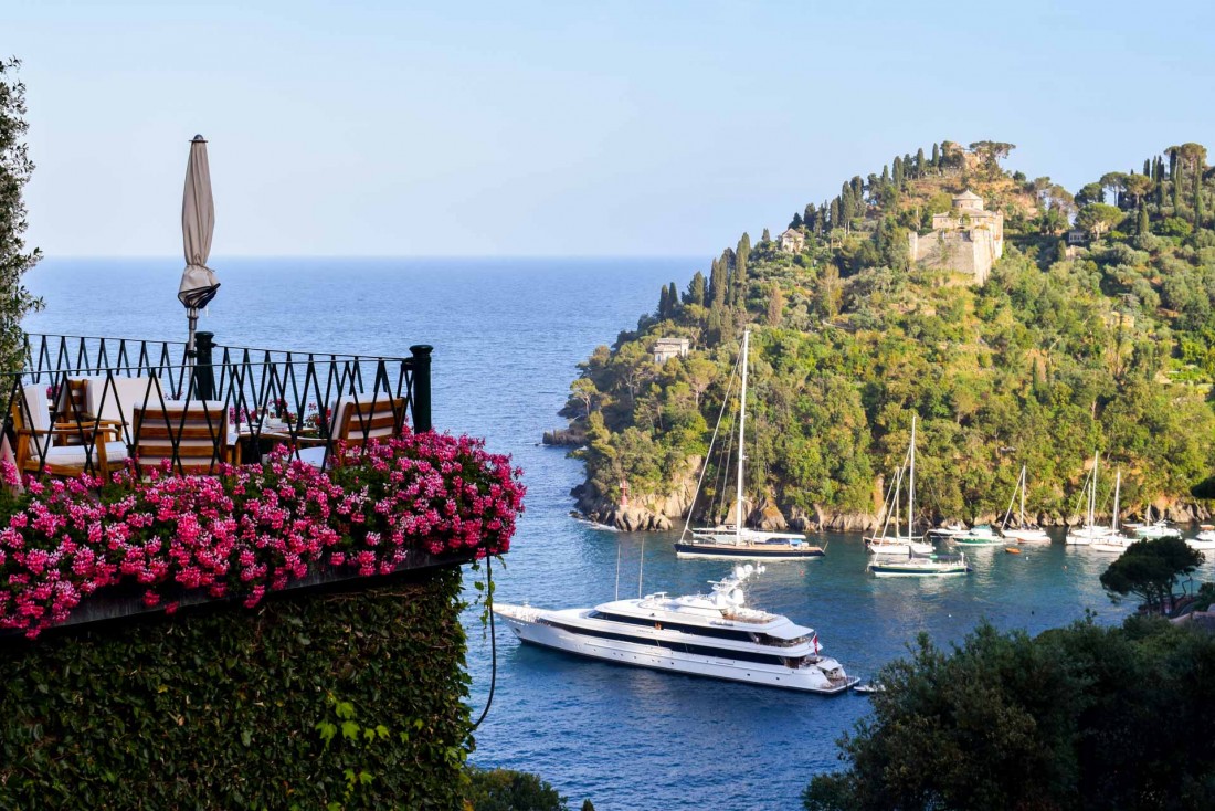Vue spectaculaire sur la baie de Portofino depuis le Belmond Hotel Splendido © MB | YONDER.fr