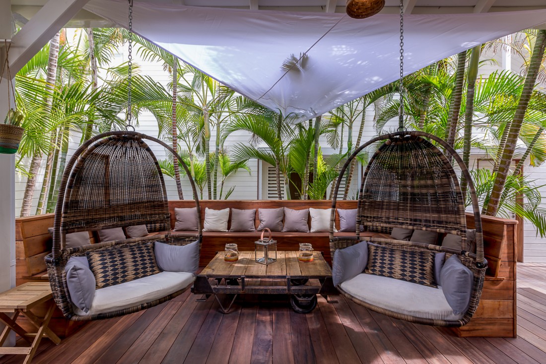 La marque de mode Le Temps des Cerises a récemment inauguré un boutique-hôtel sur l'île de Saint-Martin dans les Caraïbes © Thierry Dehove