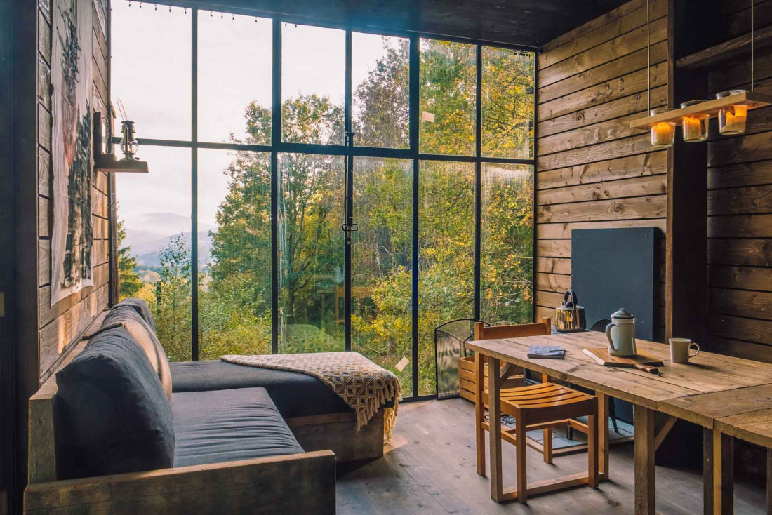 Cabane Nutchel dans le Massif des Vosges côté alsacien © V&N - Nils Bronner