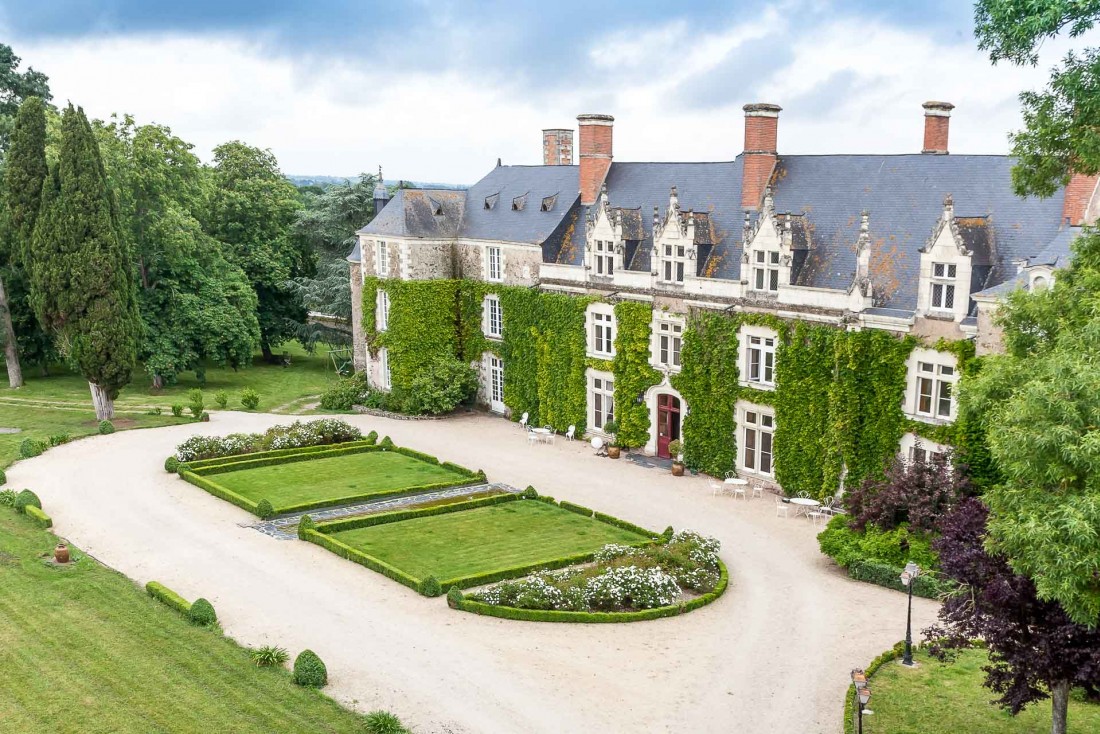 Hôtels Val de Loire | La façade du majestueux Château de l’Épinay en Anjou © Jean-François Dréan