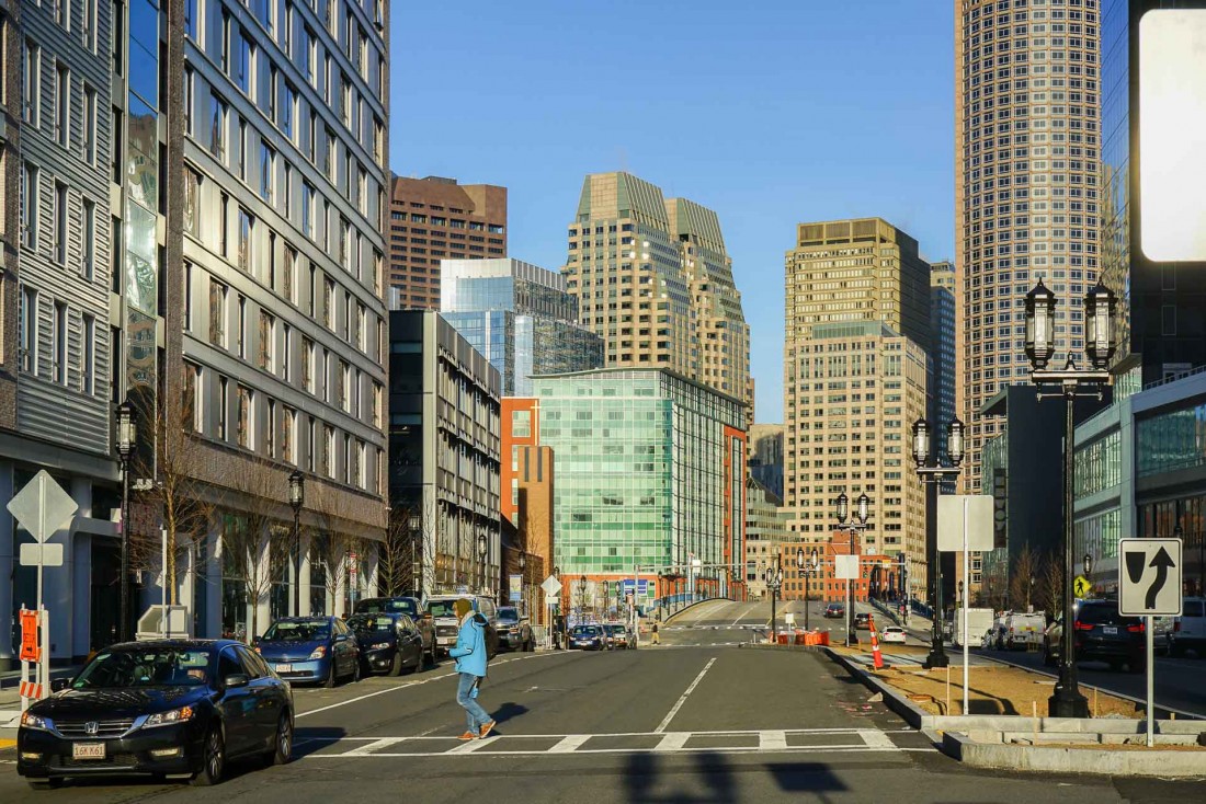 Seaport Boulevard,l'artère principale du Seaport District © YONDER.fr