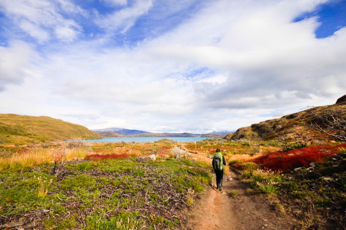 En route vers le refuge Paine Grande et le Lago Pehoé | © Cédric Aubert