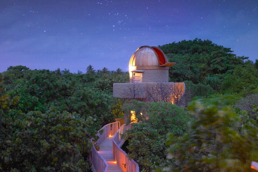 Soneva Fushi dispose de son propre observatoire pour admirer les étoiles © Soneva Fushi