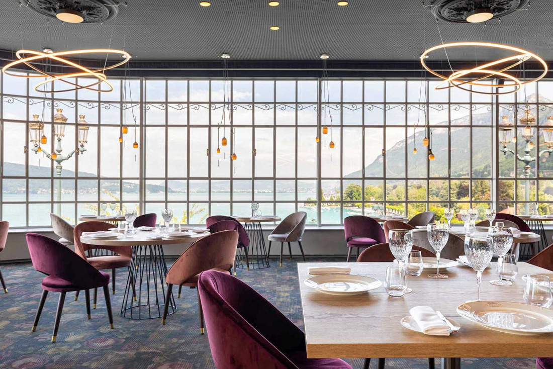Le restaurant du Palace de Menthon © Palace de Menthon