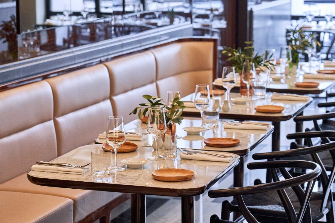 Les intérieurs de la nouvelle Brasserie Lutetia sont signés Jean-Michel Wilmotte © DR