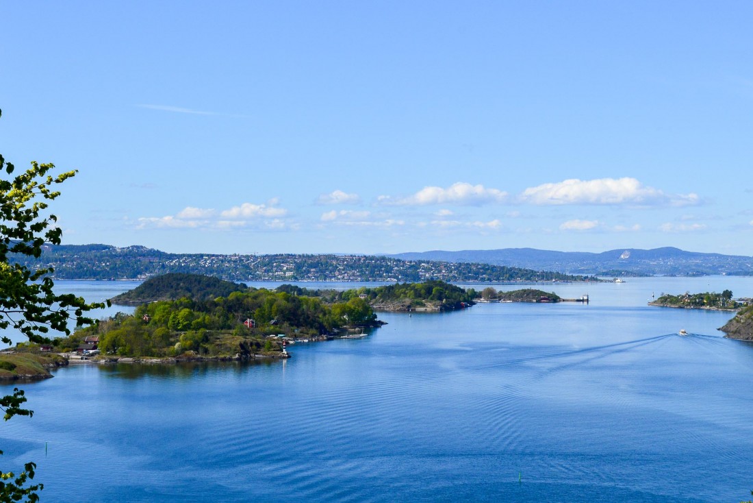 La vue à couper le souffle sur le fjord d'Oslo depuis le parc Ekebergparken © Pierre Gunther