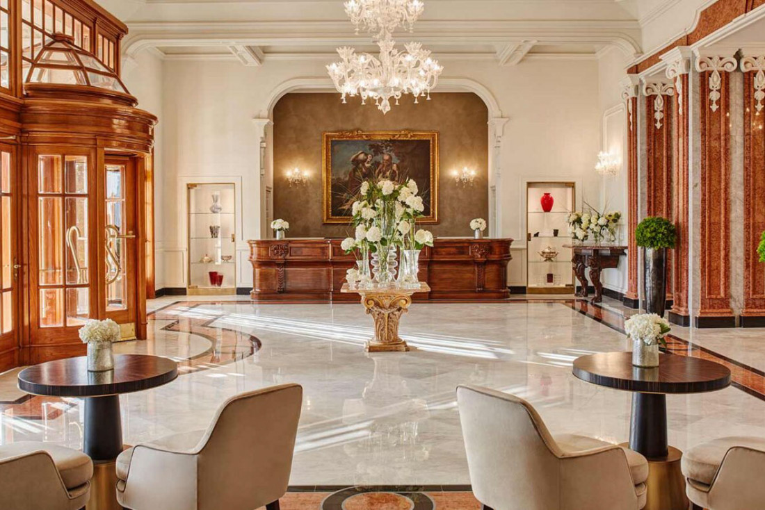La réception du Palazzo Fiuggi © Tyson Sadlo