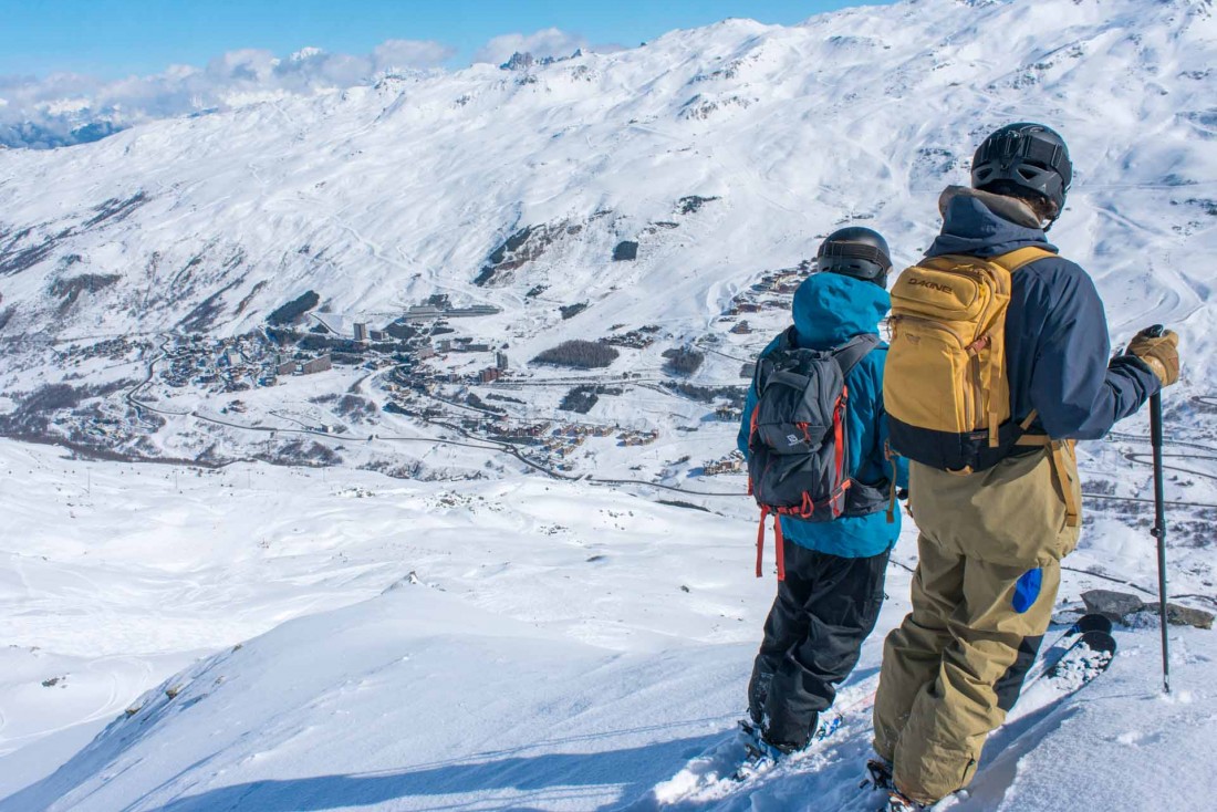 La vue sur Les Menuires est imprenable depuis le haut des pistes © David André