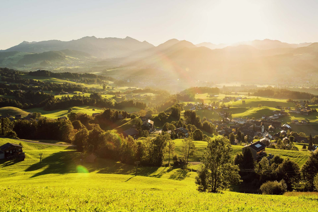 Vue depuis le domaine de Bödele © Vorarlberg Tourismus, Markus Gmeiner