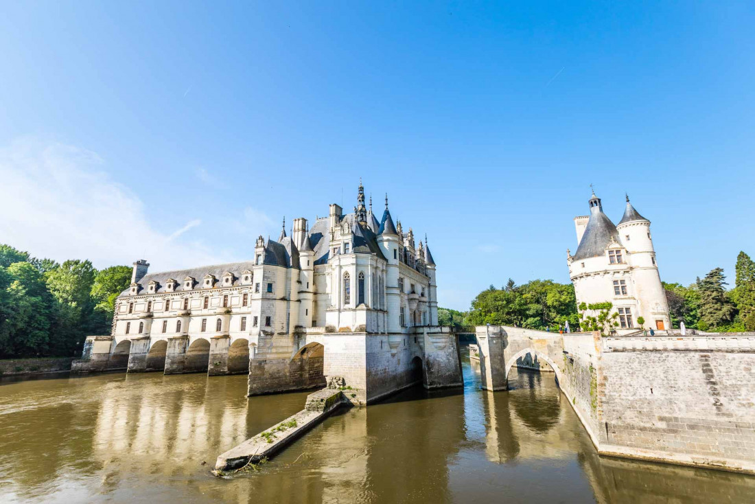Les arches romantiques du château de Chenonceau © Dorian Mongel