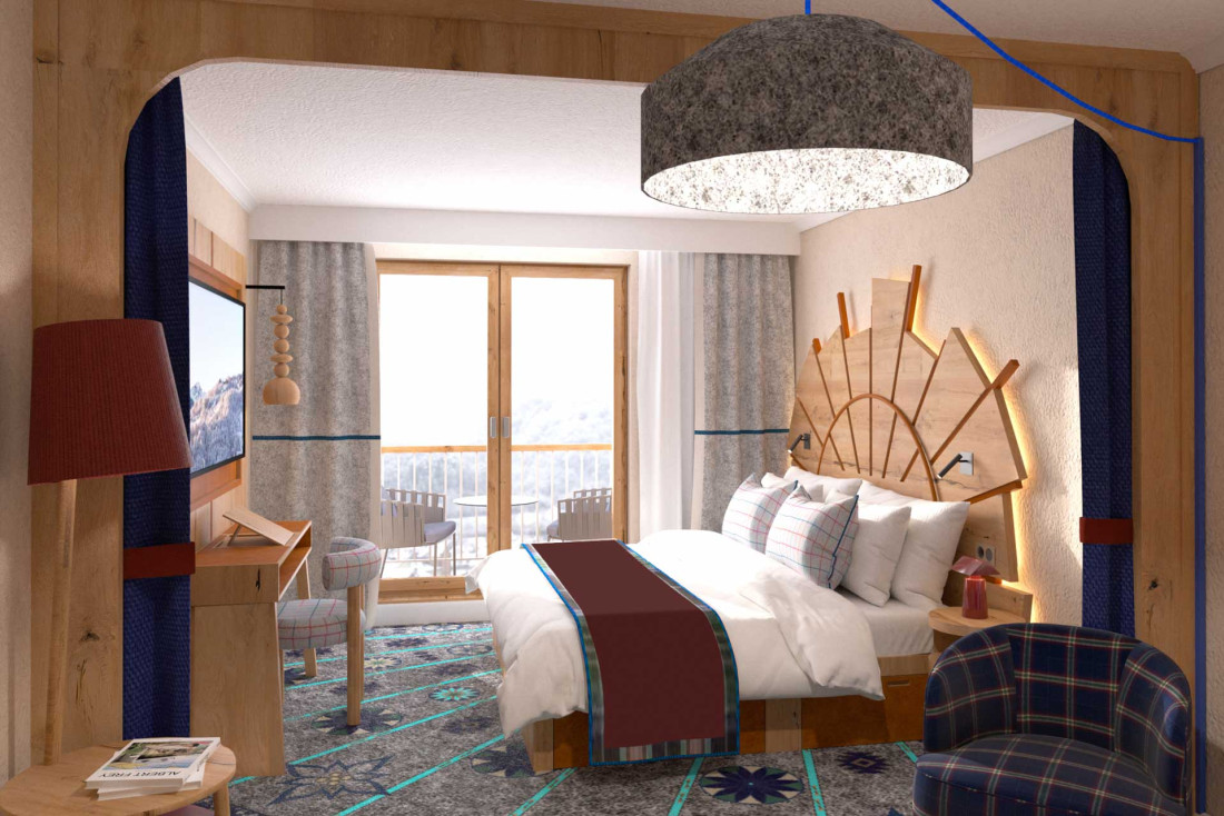 Chambre du Club Med Serre Chevalier, rénové - Image 3D – illustration non contractuelle
