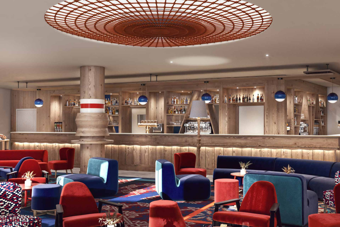 Bar l’Izoard du Club Med Serre Chevalier, rénové - Image 3D – illustration non contractuelle