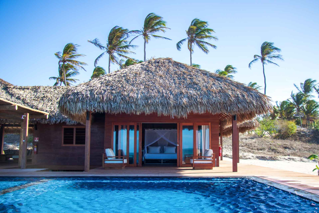 Parmi les plus beaux kite camp du monde, l'Hôtel KABANA à Prea au Brésil