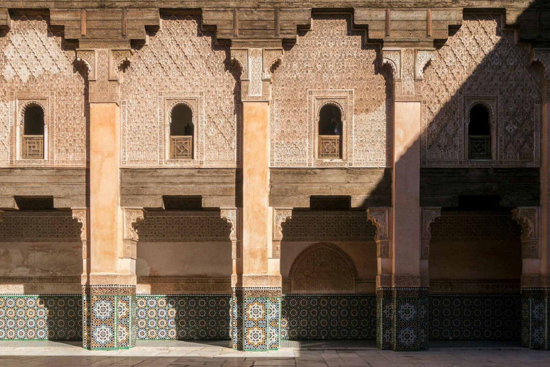Que faire à Marrakech : visiter la médersa Ali Ben Youssef, l'une des merveilles architecturales de Marrakech 