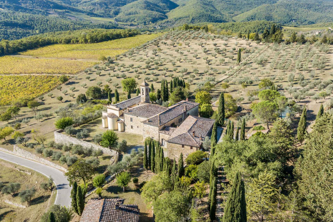 La Pieve Aldina le long de la route des vins de Toscane © Pieve Aldina