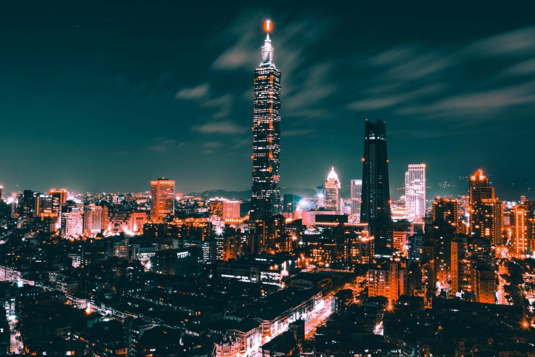 La célèbre tour Taipei 101 qui fut la plus haute du monde de 2004 à 2010 du haut de ses 509 mètres © Tom Ritson