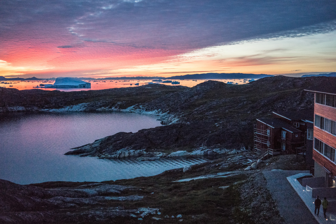 Des couleurs particulièrement spectaculaires au coucher du soleil. © DB /Yonder