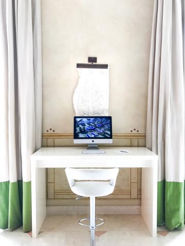 Dans le lobby, un décor contemporain... © Yonder.fr Dans le lobby, un décor contemporain... © Yonder.fr