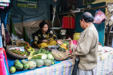 Le marché local, où l’on trouve les légumes importés de la plaine | © Marion Brun Le marché local, où l'on trouve les légumes importés de la plaine | © Marion Brun