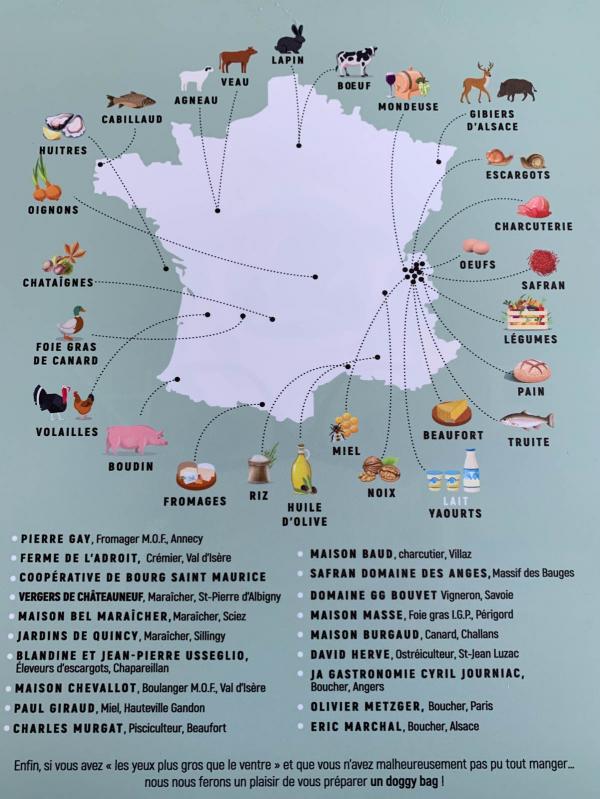 Le menu locavore de La Fruitière © PG|YONDER.fr Le menu locavore de La Fruitière © PG|YONDER.fr