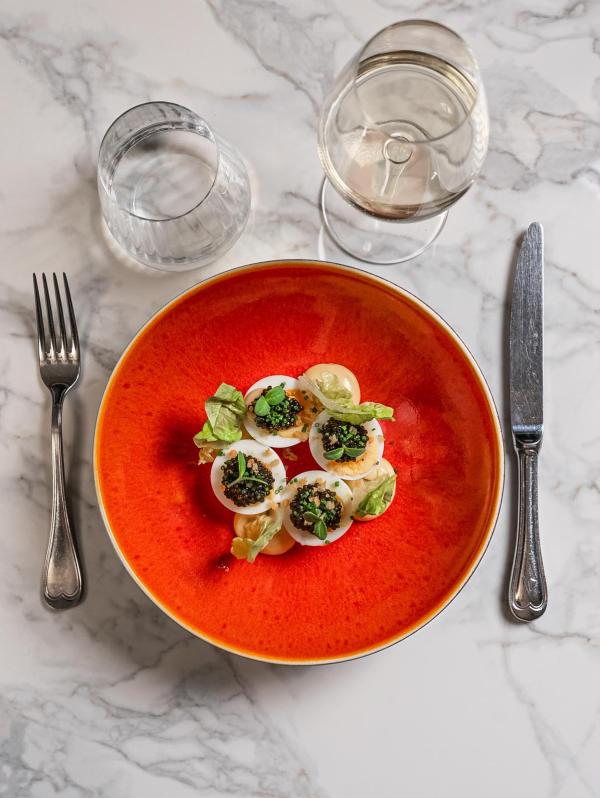 Œufs mayo au caviar © Café de Paris SBM Œufs mayo au caviar © Café de Paris SBM