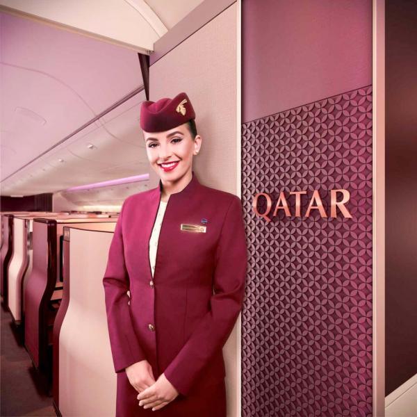Bienvenue à bord de la Classe Affaires de Qatar Airways © DR Bienvenue à bord de la Classe Affaires de Qatar Airways © DR