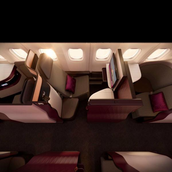 Un siège QSuite en mode «jour» © DR Un siège QSuite en mode "jour" © DR