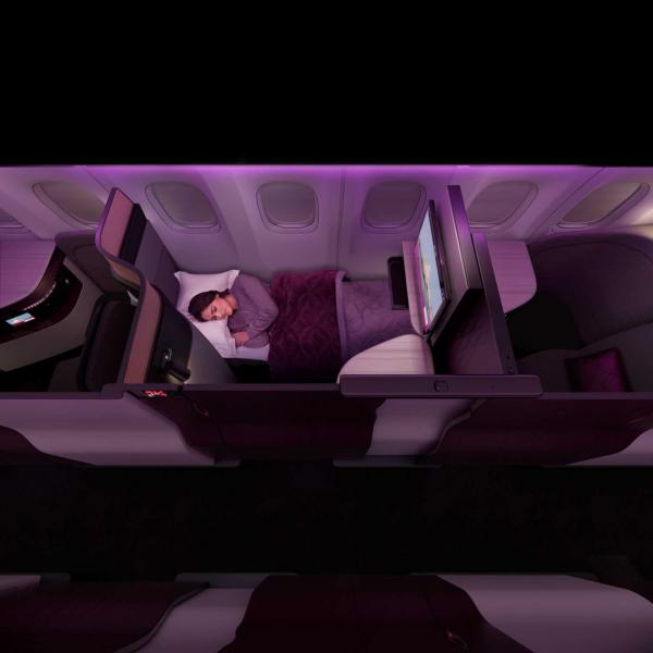 Ce même siège, côté hublot, en mode «nuit» © DR Ce même siège, côté hublot, en mode "nuit" © DR