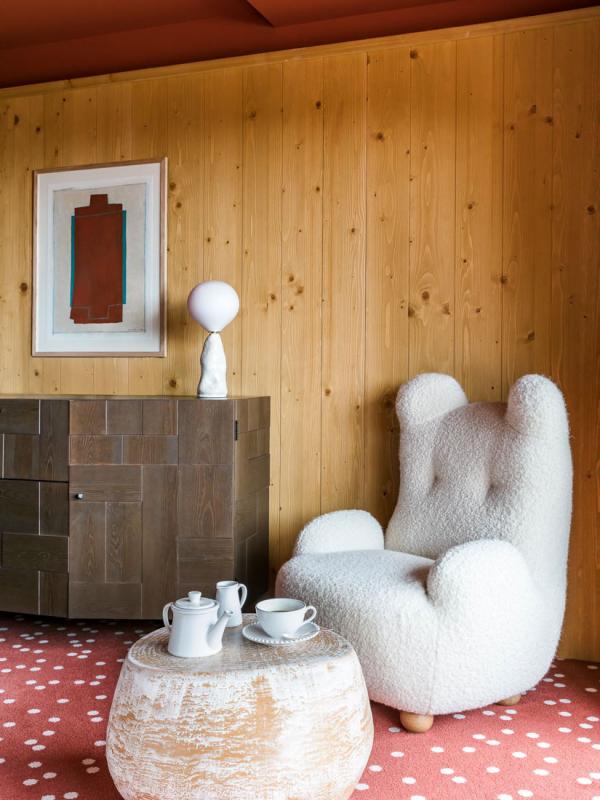 Le Coucou à Méribel – Détail de décoration © Jérôme Galland