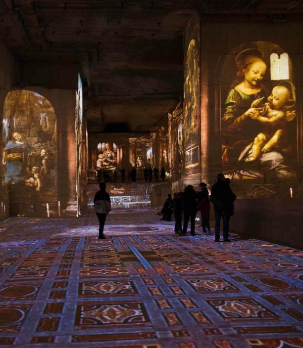 Exposition immersive Renaissance aux Carrières des Lumières © Culturespaces - E. Venturelli