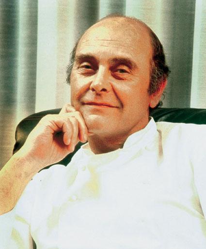 Portrait du chef Alain Chapel, disparu en 1990. Il fut de l'une des figures incontournables de la Nouvelle Cuisine © DR