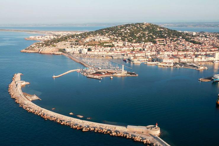 Vue aérienne de Sète © Corinne Sospedra