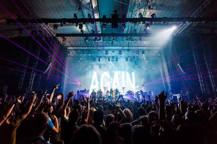 A l'intérieur du festival on du Sonar à Barcelone en 2014