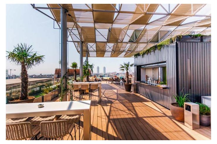 Top rooftop Barcelone — The Gates Hotel Diagonal Barcelona